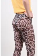 Women Leggings Vero Moda Tegan Hw Mesh Black/Leopard